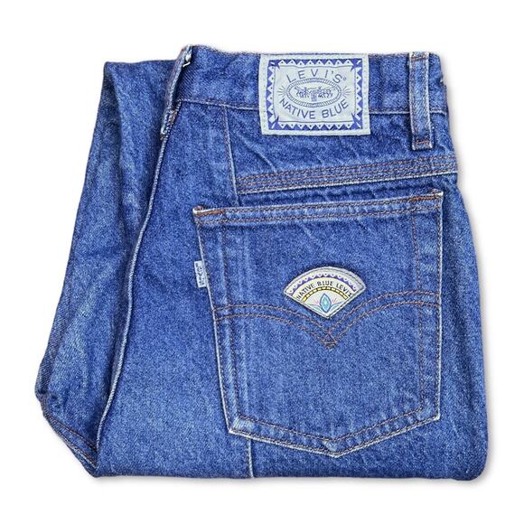 Levi's Denim - Vintage 80s Native Blue Levi’s Jeans | Size 9 / 26 x 30 | Skinny Ankle Zipper